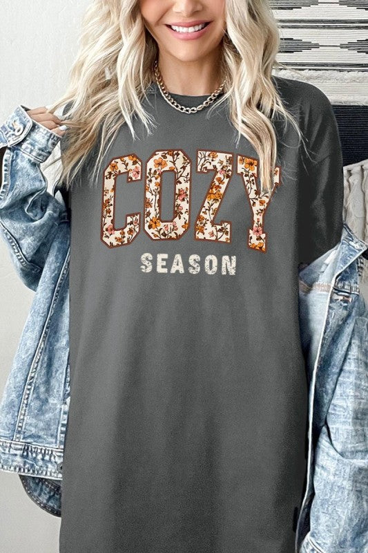 Cozy Season Graphic Plus Heavy Cotton Tee